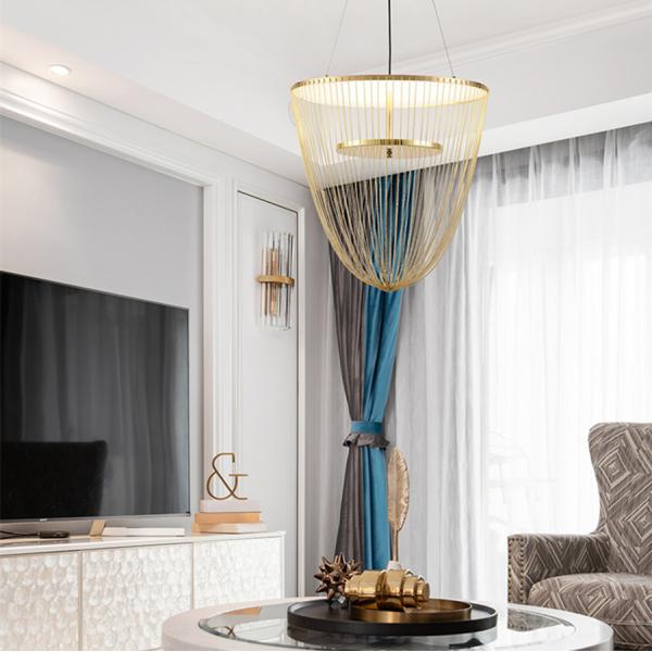Creative Tassel Luxury LED Pendant Lights mid century art decor chandelier Celeste LED Chandelier(WH-MI-159)
