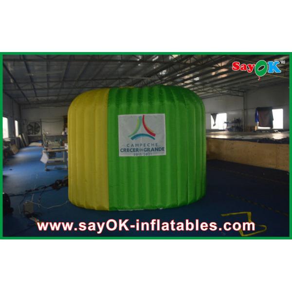 Случай Inflatbale будочки Photot украшений будочки фото зеленый желтый для украшения события