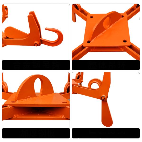 1 in Body Diameter Adjustable Chain Automatic Release Hook with 3 Years Warranty for Ton Bag Lifting