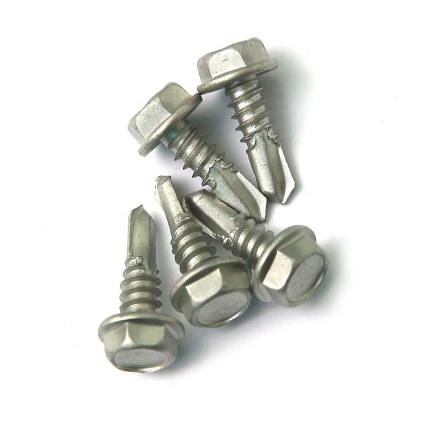 1500 Hrs' Salt Spray Test SS 410 Hex Self Drilling Screws Into Steel Environmental Protection Coating