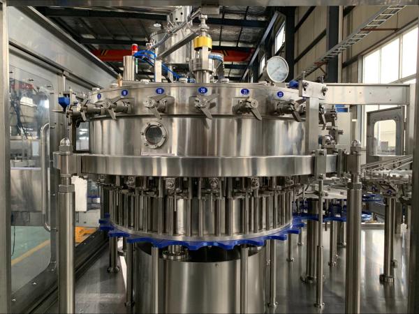 24 Heads Carbonated Drink Bottling Machine Washing Filling Capping Machine 3 In 1