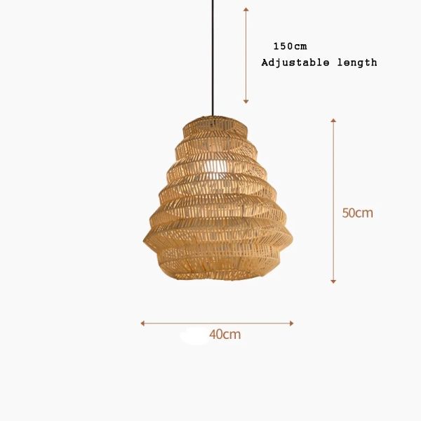 Kitchen LED Hanging Lamp bar Designer lamp Creative birdcage light Bamboo Weaving pendant lamp(WH-WP-125)