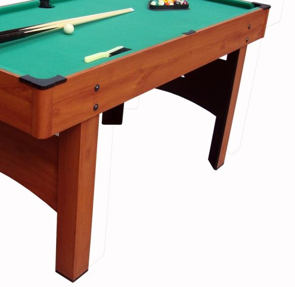 60 Inches Pool Game Table Wood Grain PVC MDF Material For Indoor Play