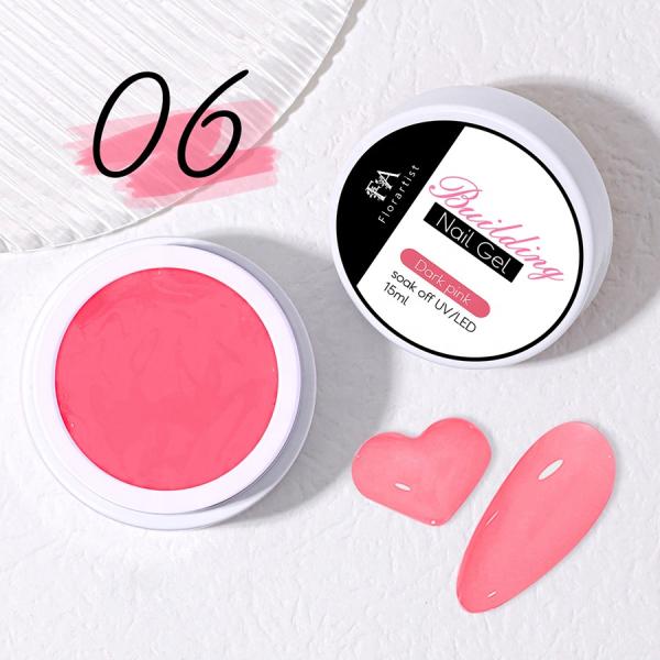 Custom 15g OEM Manicure Private Label LED UV Fast Cure Non Stick Hand Nail Art Building Crystal Jelly Gel for Nail Extension