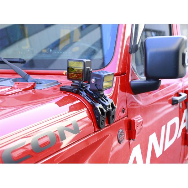 China Manufacture Outdoor Accessories Light Mounting Brackets CNC machined fog Light Mounting Brackets for  Wrangler