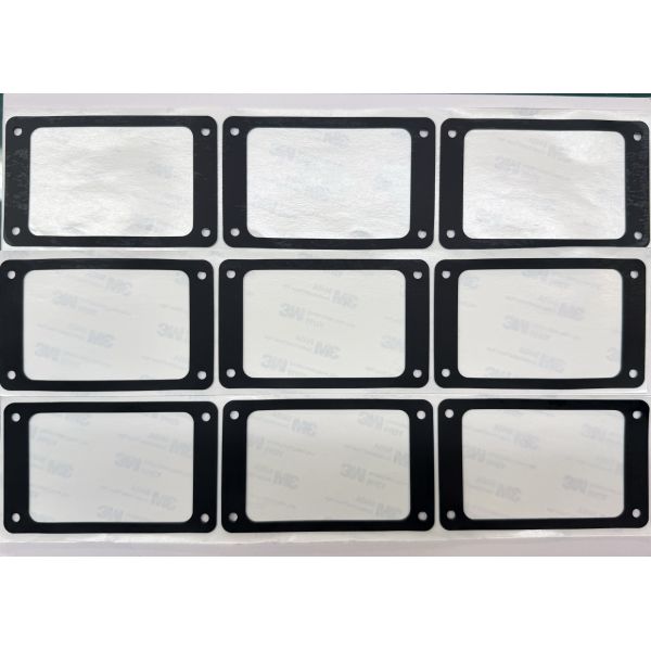 Black Silicon Rubber Pad with Holes For Automotive and Energy Storage
