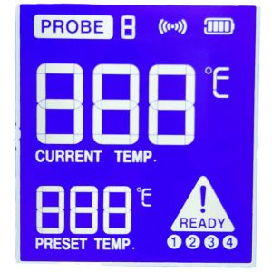 Painel LCD de 7 segmentos de transmissão positiva personalizado 12 O'Clock FSTN Segment LCD Display
