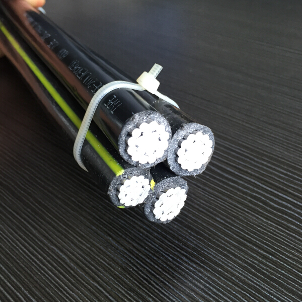 XLPE Aerial Bundled UL Listed Cable 600V Aluminum 1350 Conductor Quadruplex UD