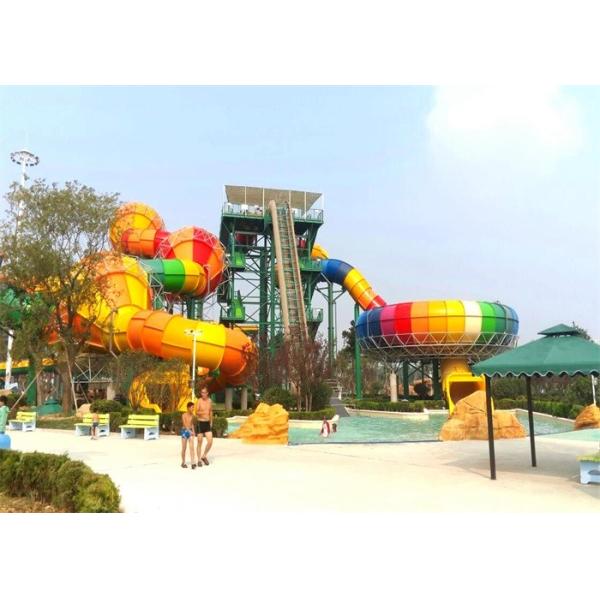 Customized FRP Boomerang Indoor Water Park Slide