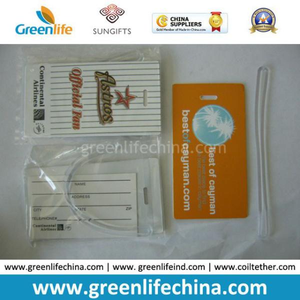 Good Quality Custom Full Colors Luggage Tag with PVC Rope