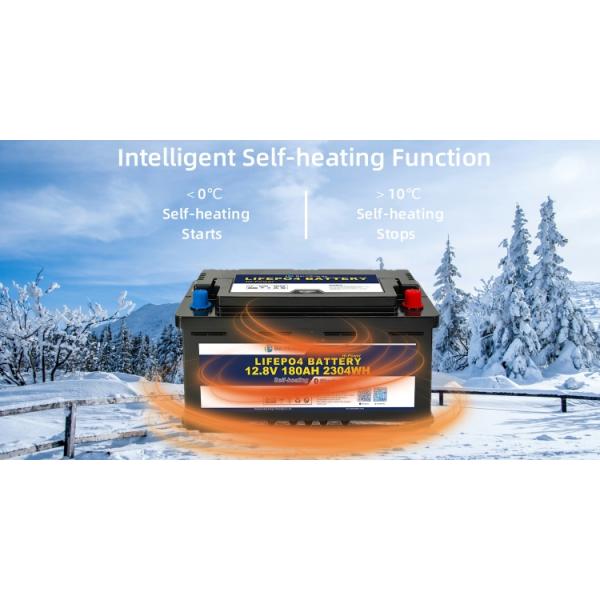 12В LiFePo4 аккумулятор 2304Wh Энергия 5000x Продолжительность цикла IP65 Защита корпуса