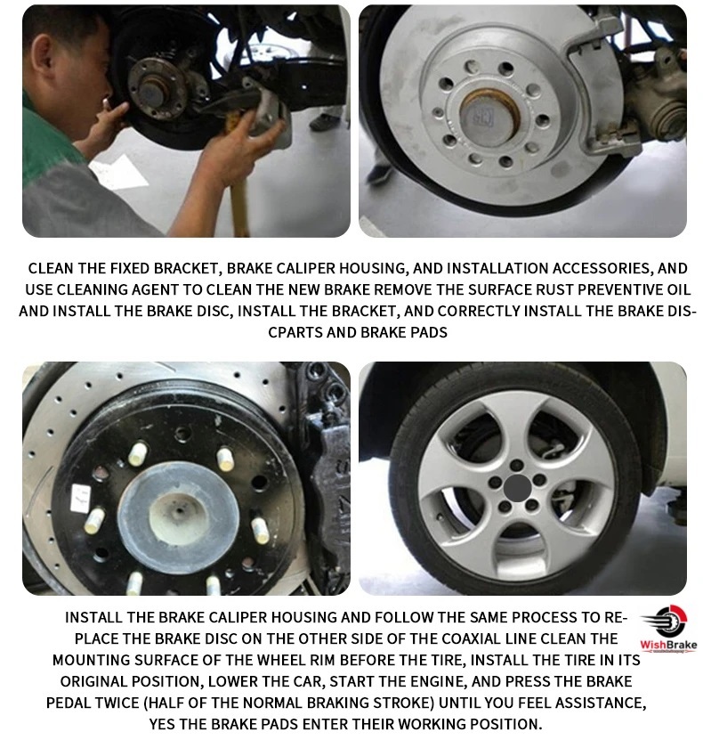 Brake Disc supplier Wholesale drilled and slotted front Brake Disc For Audi Noiseless Resolve Brake Shaking Good Heat Dissipation Auto Parts Car Brake Discs Automotive BRAKE ROTOR