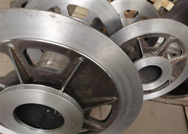 Puxando o cilindro sulcado dobro ou único do guincho para o equipamento de levantamento pesado