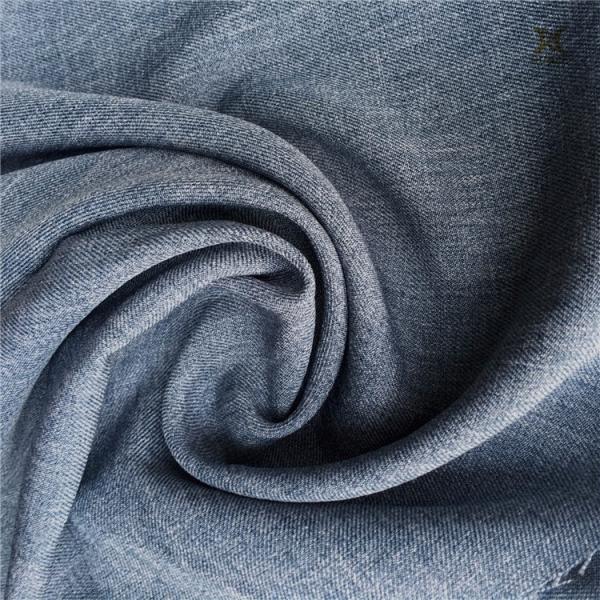 Anti Pill 95% Polyester 5% Spandex Twill Cation Copy Linen Stretch Fabric For Women Pants