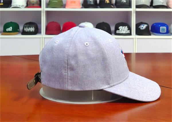 ACE Creative Flat Rose Embroidery Logo Custom Baseball Cap Leather Buckle Baseball Cap