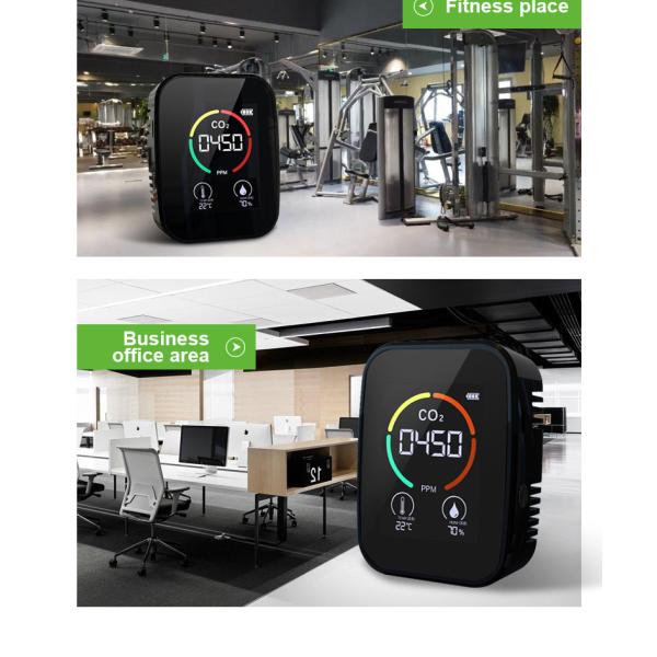 capteur portatif HCHO d'humidité de formaldéhyde de 1500mAh TVOC