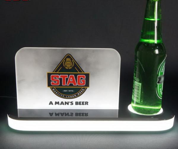 ROHS 200mm Lighted Liquor Bottle Display Light Up Liquor Shelf UL