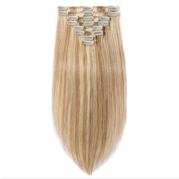Effortless Style 100% Human Hair Seamless Clip In Extensions 0.2kg for B2B