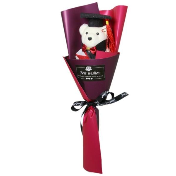 Bouquet d'ours en mousse de 10x35cm Pour célébrer avec des amis et des événements scolaires en plusieurs couleurs