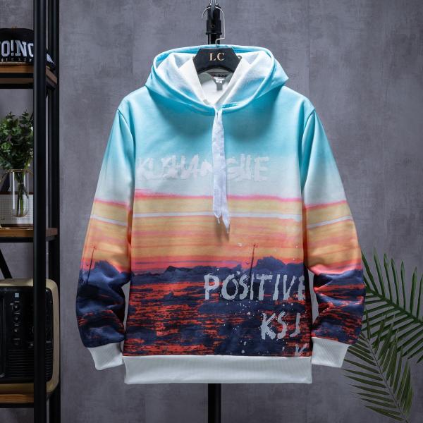 Os homens da roupa afrouxam Hoodies para Autunm com roupa imprimindo encapuçado da forma