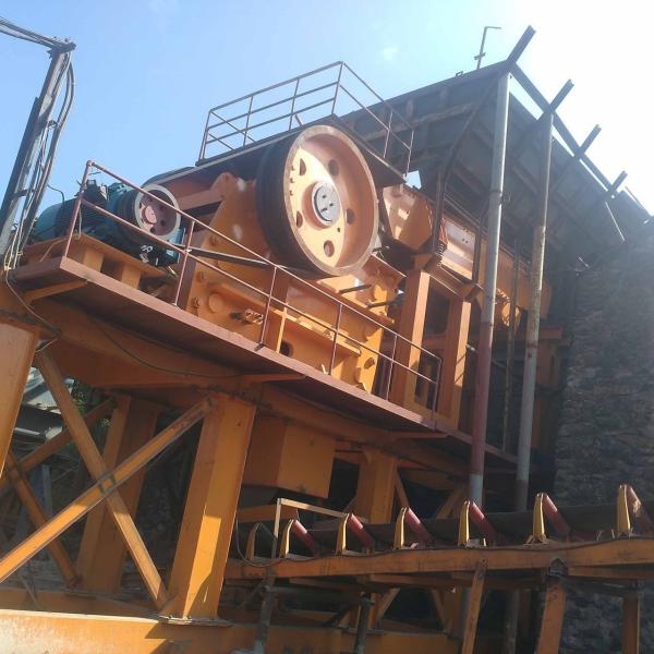 PE750*1060 Basalt Limestone Jaw Rock Crusher Easy Maintenance