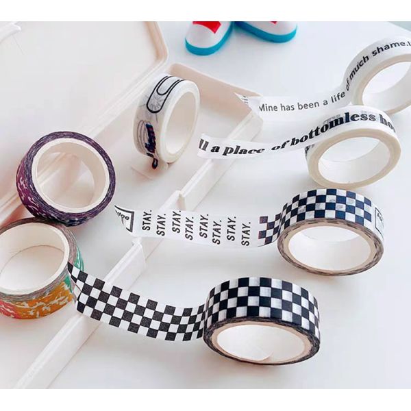 Custom Washi Paper Tape Hand Account Stickers For Scrapbook Diary Stationery