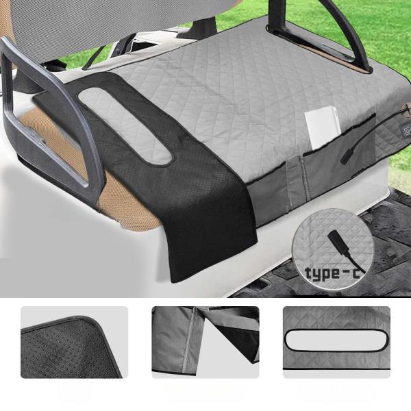 Funda de asiento calefactado para carrito de golf de 24/48V - Solución premium de asiento calefactado para golf