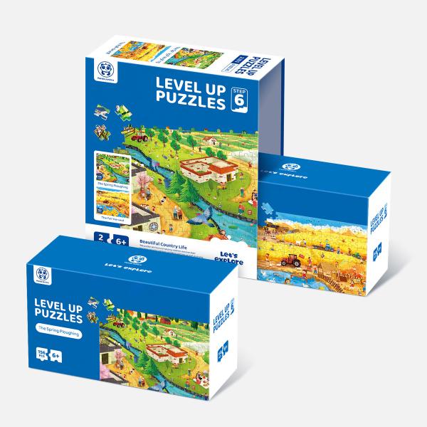 Kids Ages 6 Up Educational Puzzles Toys Level 6 Beautiful Country Life