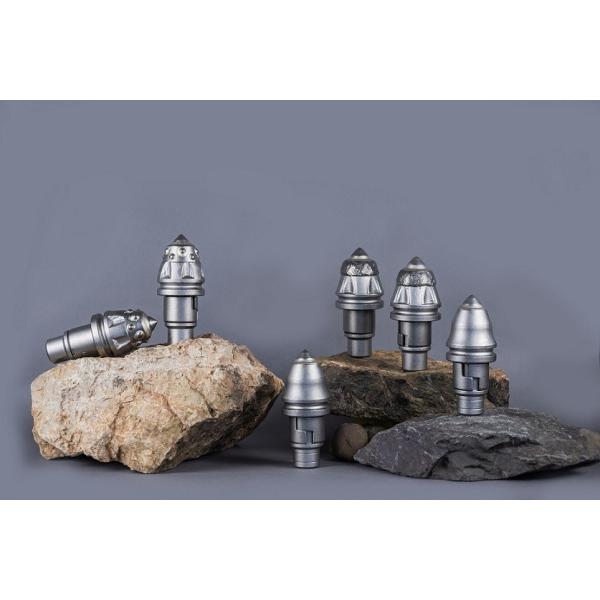 Round Shank Bit Tungsten Carbide Drilling Tools For Coal Mining Flight Auger