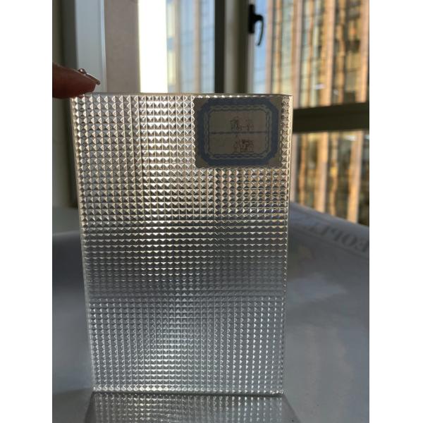 Ultra Clear Tinted Stream Pattern Glass Textured Cabinet and Door Glass Pane Design