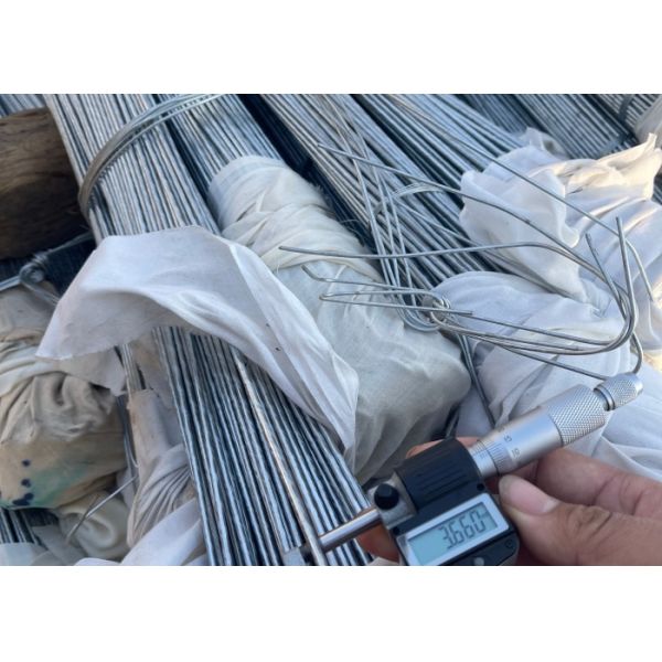 3.36mm Wire diameter  Galvanized Double Loop Quick Link Ties Wire for Wooden material securing