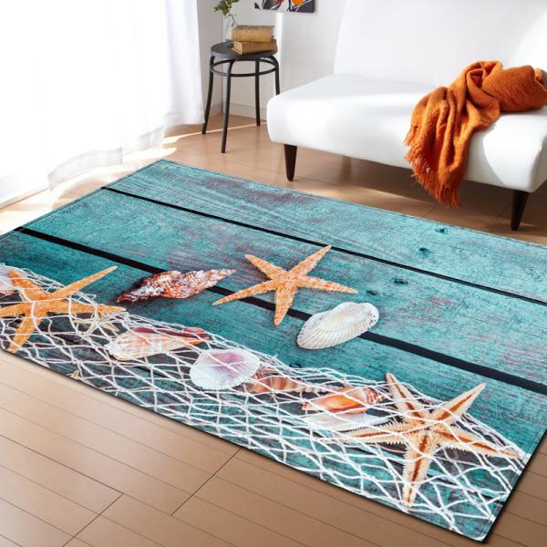 Living room large carpet, bedroom floor mat, scenic, artistic, cute, non slip decorative, and cold insulation mat