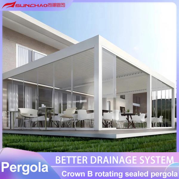 Waterproof Windproof Aluminium Pergola Product Feature Aluminum Perforated Sheet in Black