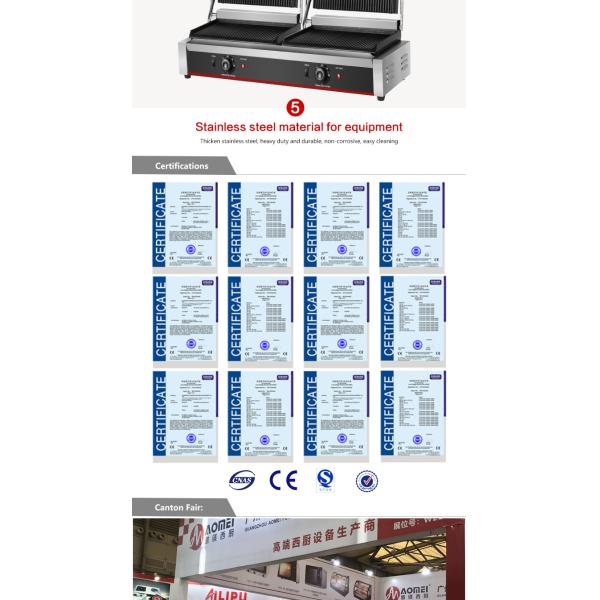 220В нержавеющая сталь двойной пластины Панини гриль для сэндвича гамбургер сэндвич пресс