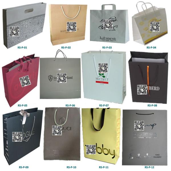 Custom Wholesale Promotional Paper Shopping Bags With Your Own Logo