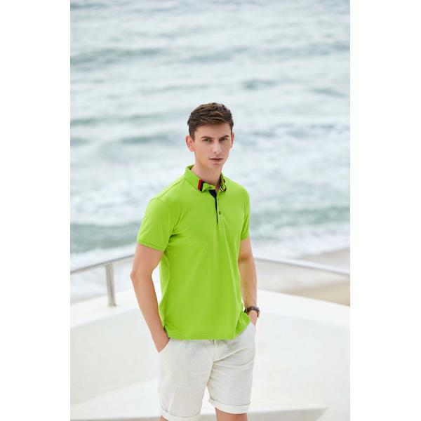 Polyester Spandex Short Sleeve T Shirt 3D Embroidery Flyita