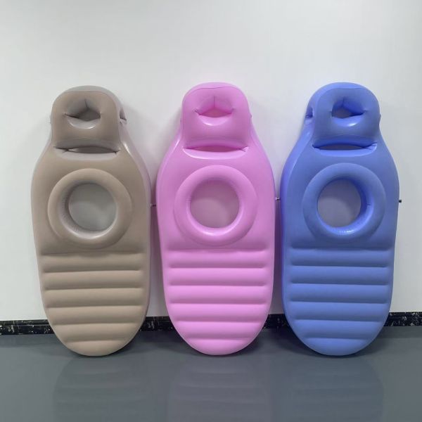 Eco-friendly pvc flocked inflatable maternity pad, inflatable yoga pad for pregnant women, body bed pillow for pregnant women, sleep pad