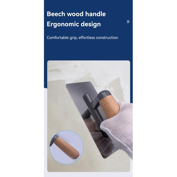 Поддержка настройки 8 дюймов длины лезвия деревянная ручка нержавеющая сталь штукатурка трофея