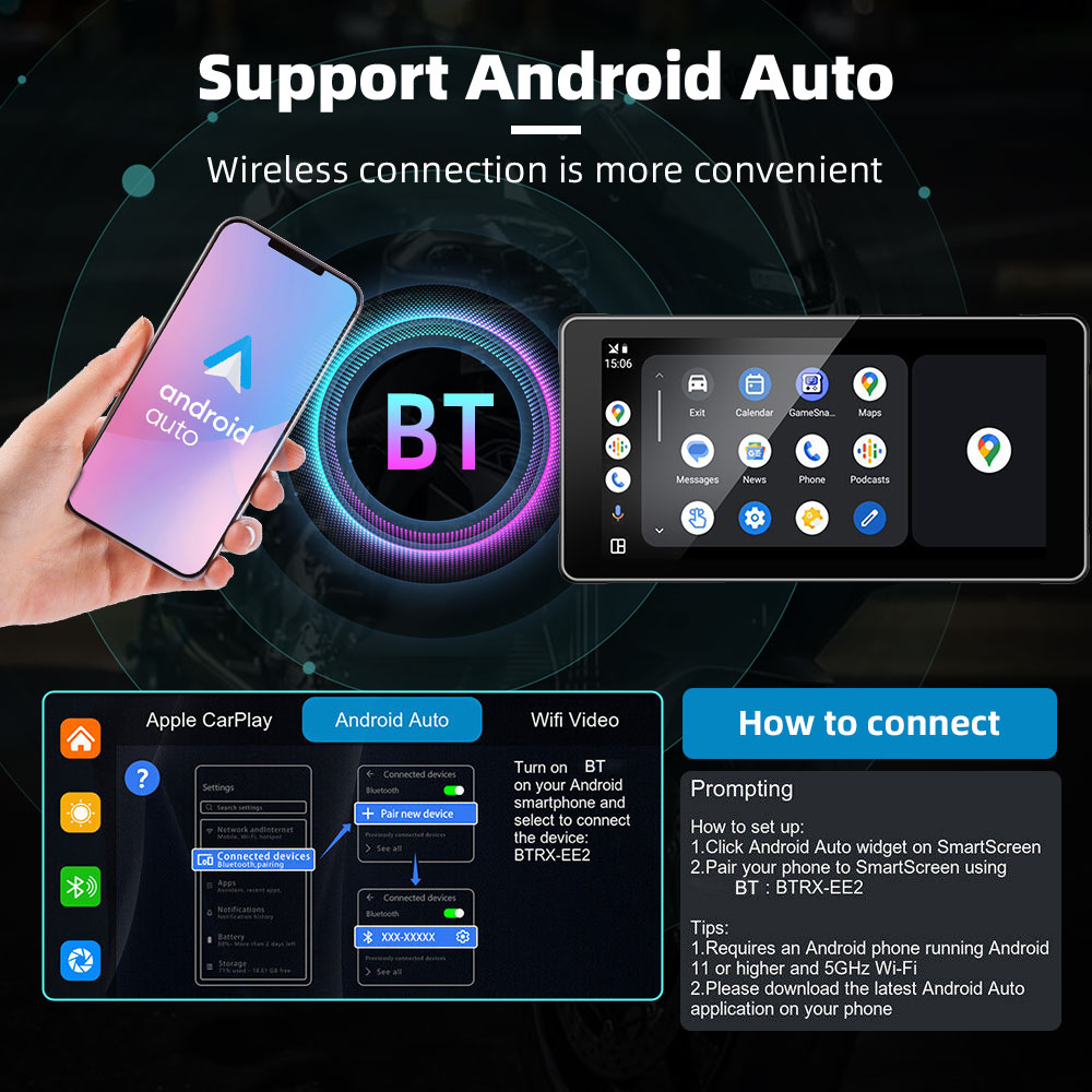 GRANDnavi 5.5 дюймовый портативный монитор CarPlay Мотоциклет навигационное устройство мультимедиа водонепроницаемый уровень IP66