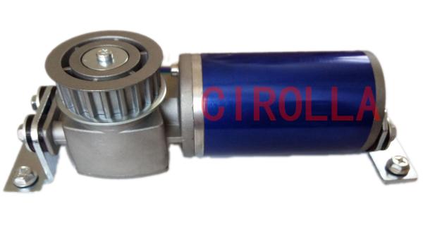 24V 75W Blue Circular Brushles Glass Sliding Door Motor Casing Diameter 60.5mm