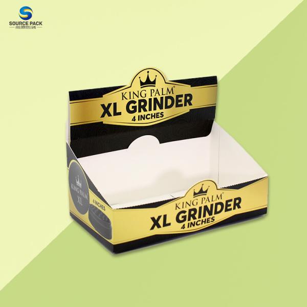Customizable Weed Herb Grinder Packaging Box Display 350-400g White Cardboard