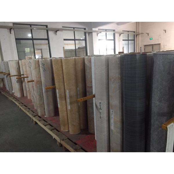 PVC Coating Decor Wall Paper Simple Operation Environmentally Friendly