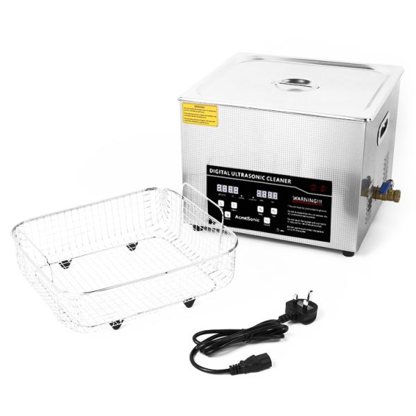 Stainless Steel Ultrasonic Cleaner with Adjustable Heating Powerful 360W Cleaning Solution