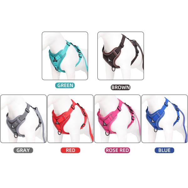Adjustable Breathable Dog Vest Safety 1.5m Traction Leash No Pull Dog Harness Set Personalized for Safe and Stylish Walks