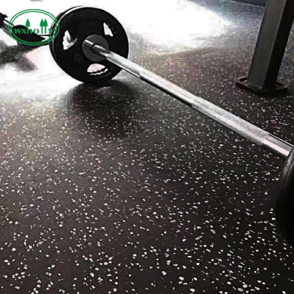 Gym durável 1.5cm Epdm Mat Flooring Shock Absorbing de borracha da aptidão