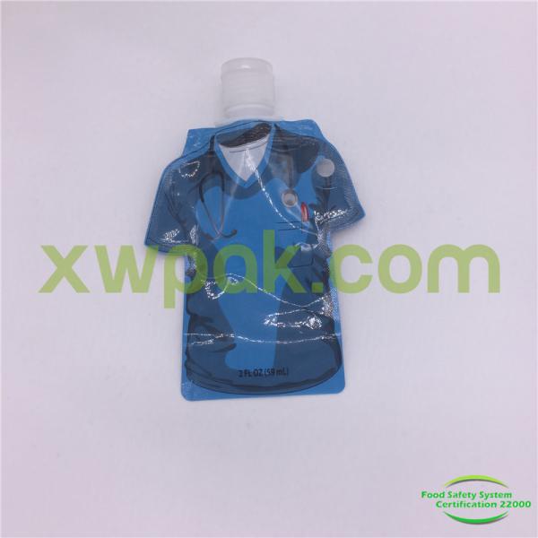Squeeze Reusable Spout Pouch Bag With Zipper Laminating Jewelry Plastic Customized Color
