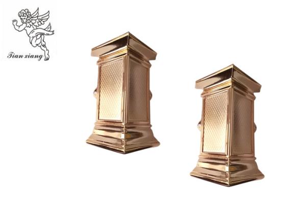Copper Coffin Decorative Casket Corners Christ 001# PP / ABS Material For Swing Bar