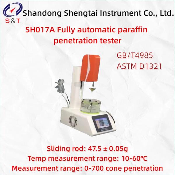 10-60 ℃ Fully Automatic Paraffin Penetration Tester ASTM D1321 Sliding Rod 47.5±0.05g
