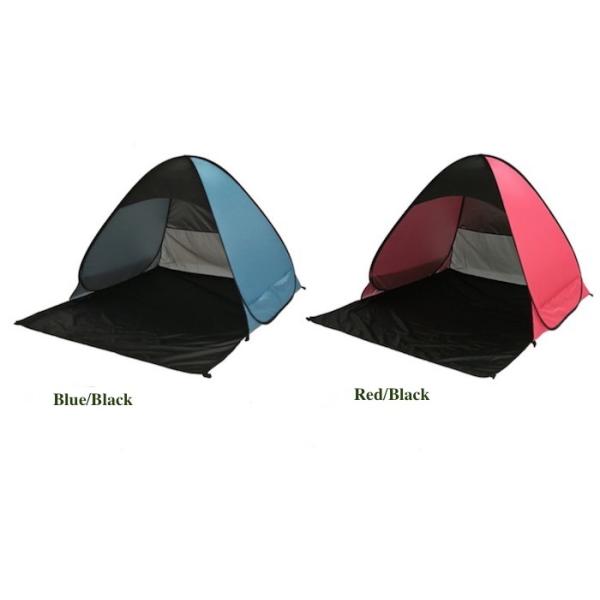 190T Festival Camping Tent Silver Coated Polyester Sunproof Pop Up Canopy 165X200X130cm