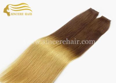 Hot Sale 26 Inch Tape In Hair Extensions for sale, 65 CM Long 2 Tone Color Ombre Tape In Remy Hair Extensions For Sale
